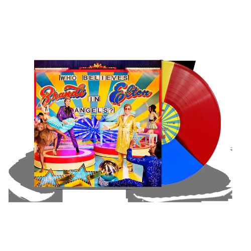 Elton John Con Brandi Carlile Who Believes In Angels? LP Vinile Colorato rosso, giallo e blu Edizione Limitata