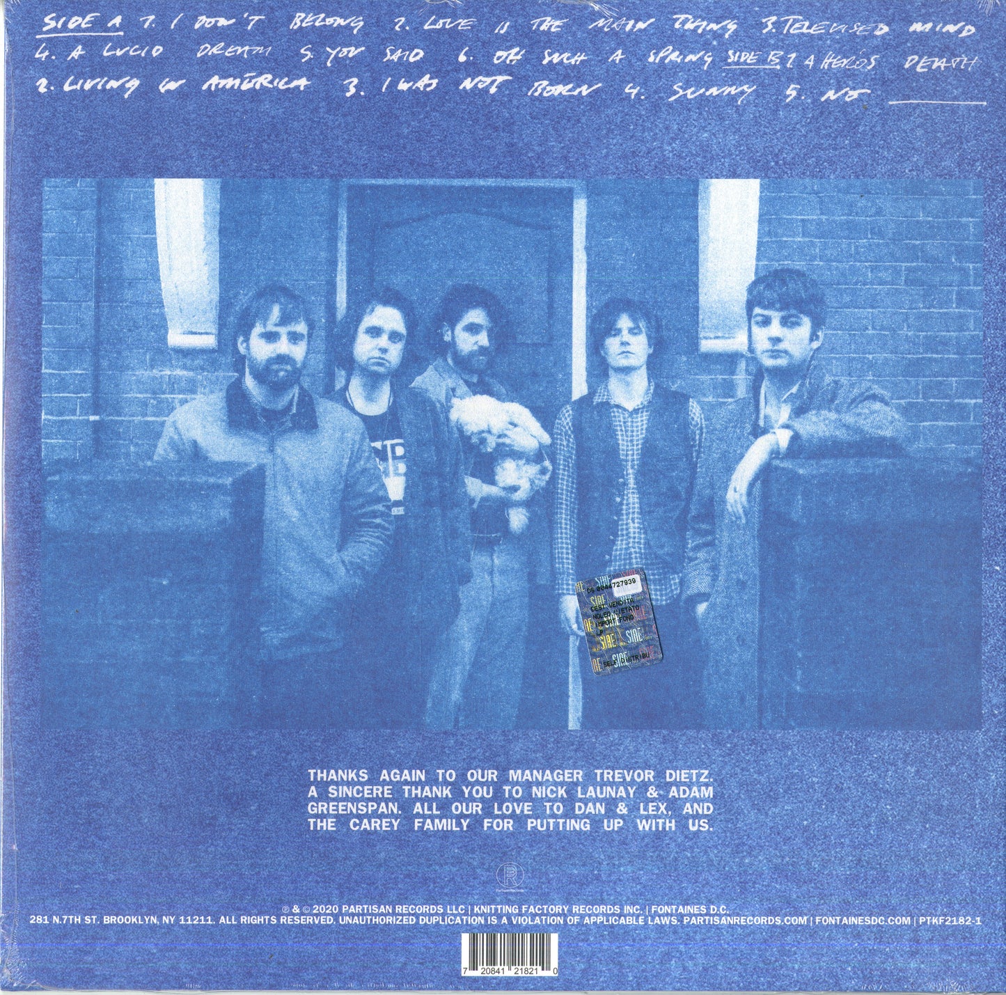 Fontaines D.C. A Hero's Death LP