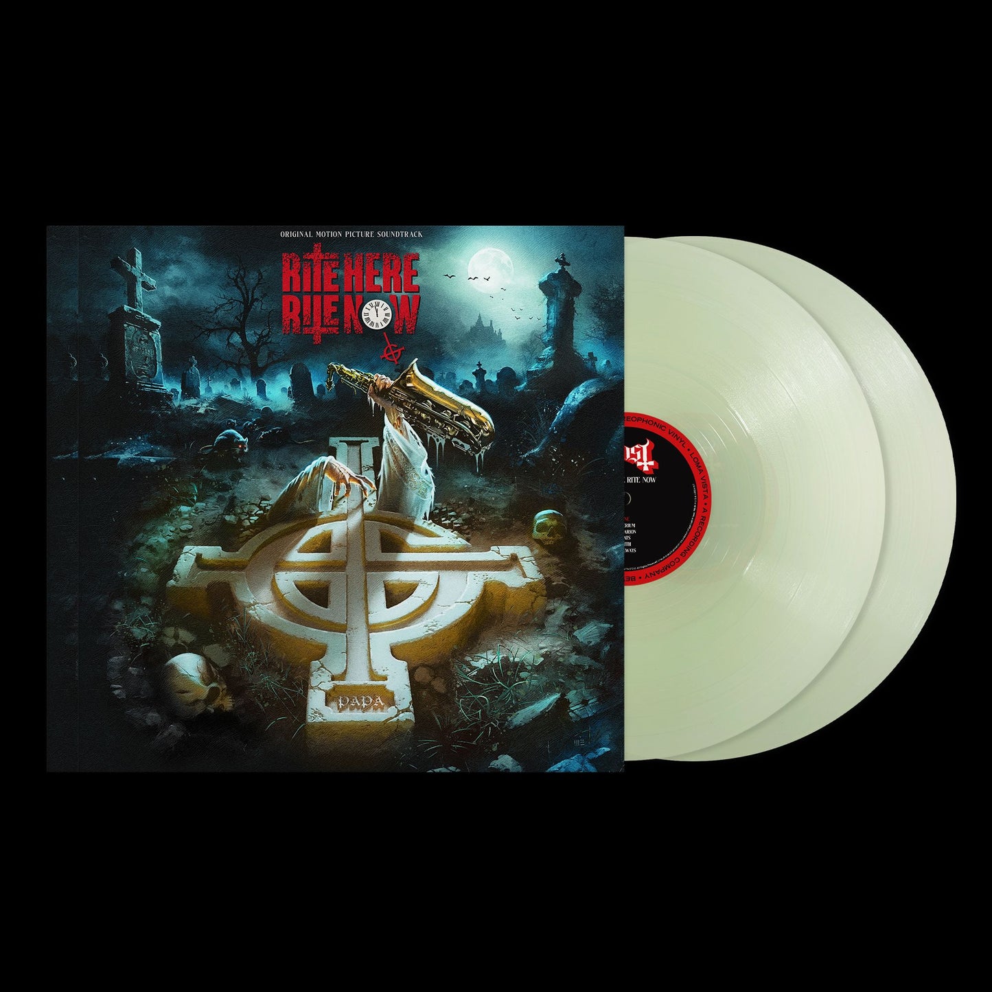 GHOST - RITE HERE RITE NOW - 2LP OPAQUE SILVER VINYL INDIE EXCLUSIVE LTD. ED.