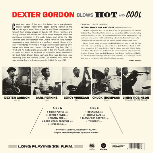 Dexter Gordon Blows Hot And Cool Vinile Nero Limitato