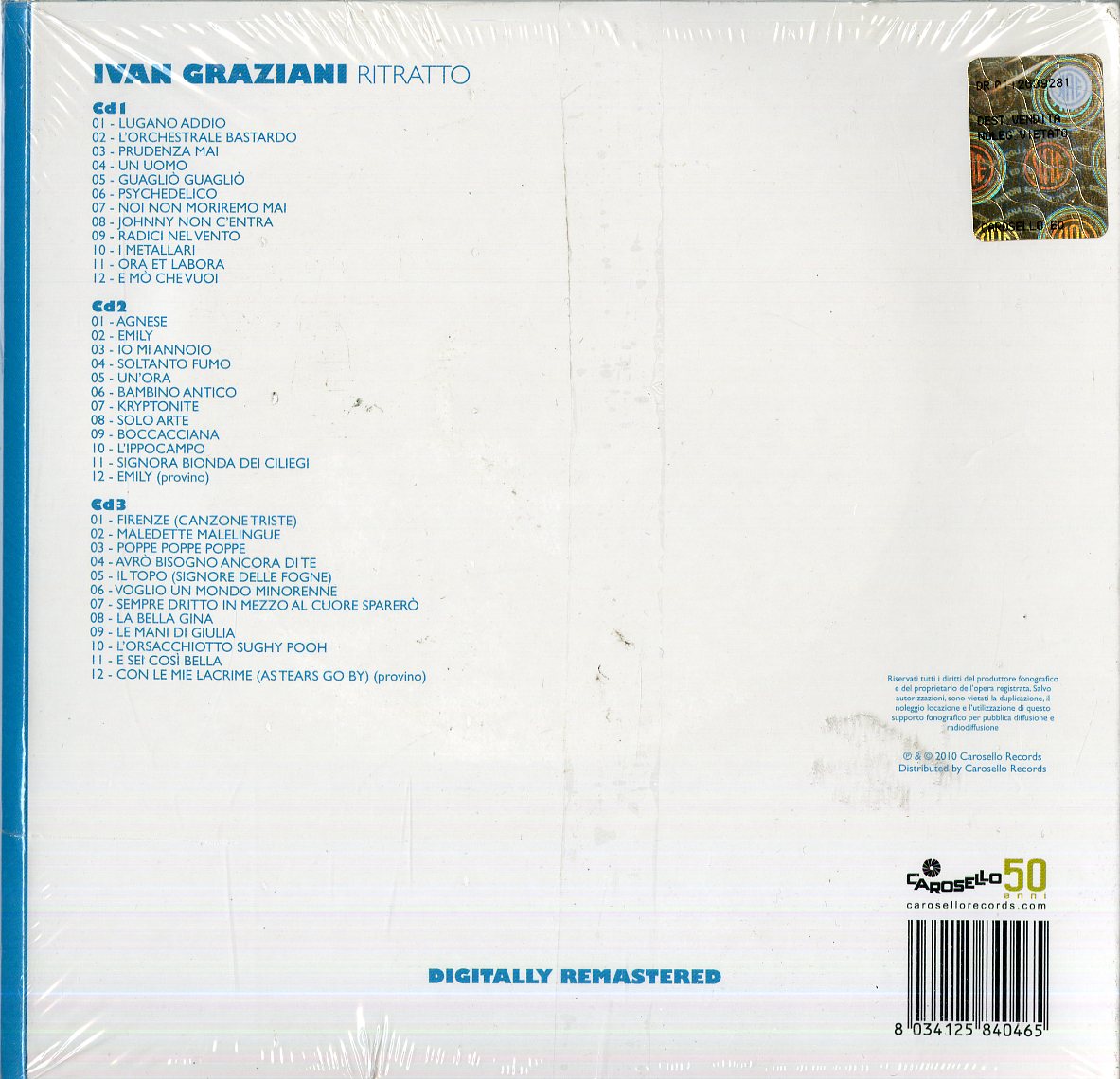 Ivan Graziani Ritratto Box 3 CD
