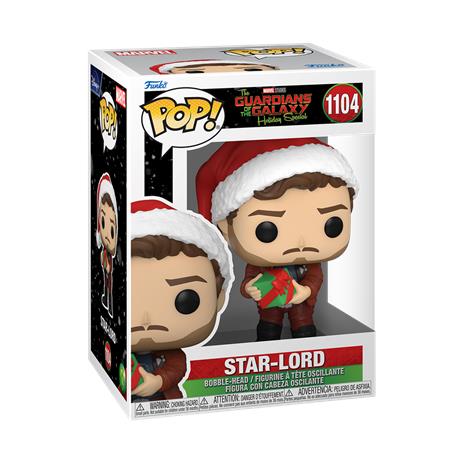 Funko Pop Star Lord Guardiani Della Galassia Marvel Speciale Natale Testa Oscillante