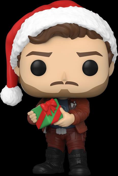 Funko Pop Star Lord Guardiani Della Galassia Marvel Speciale Natale Testa Oscillante