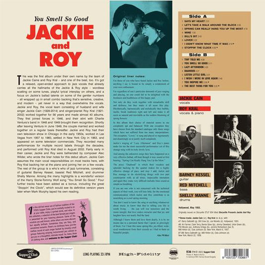 Jackie And Roy You Smell So Good Vinile Nero Limitato Lp