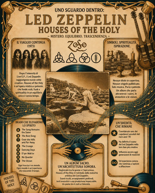 Led Zeppelin Houses of the Holy LP Vinile Nero 180 Gr. Remastered Edition