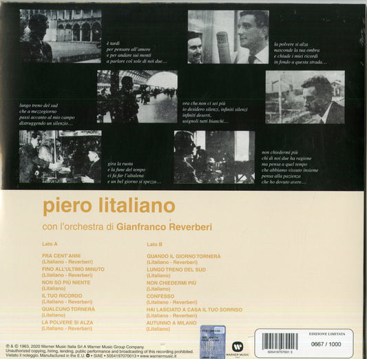 Piero Ciampi Pierolitaliano Vinile Nero Rimasterizzato 180Gr. Limitato