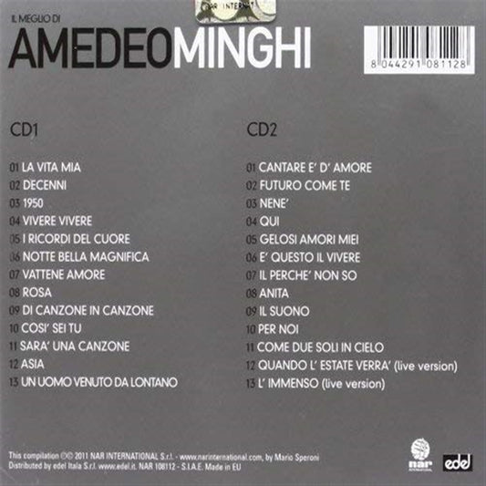 Amedeo Minghi Il Meglio Di Amedeo Minghi Doppio CD