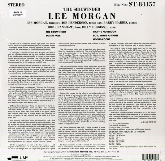Lee Morgan – The Sidewinder | LP Vinile Nero 140 g – Ristampa