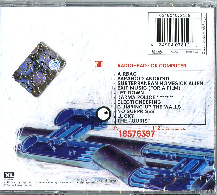 Radiohead Ok Computer Cd