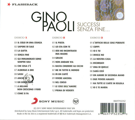 Gino Paoli Successi Senza Fine... Box 3 CD