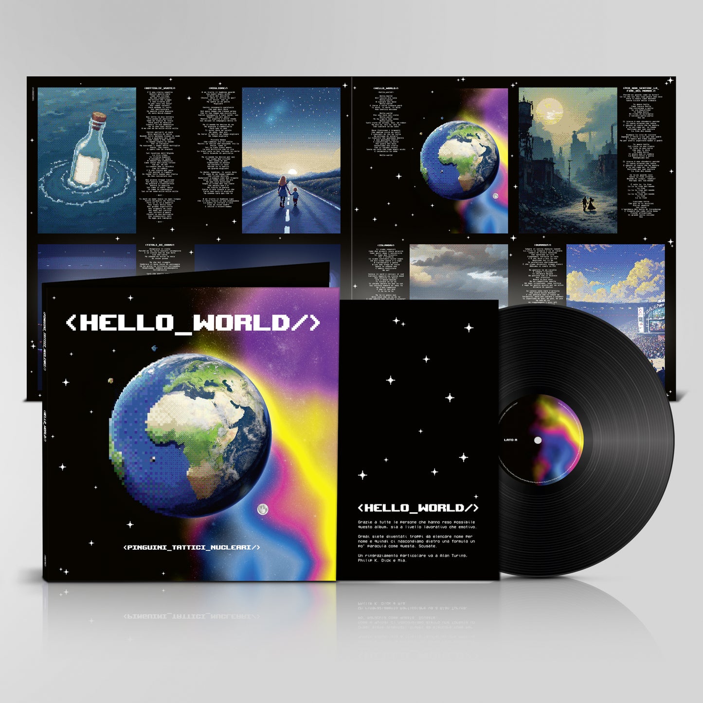 Pinguini Tattici Nucleari Hello World Vinile Nero Lp