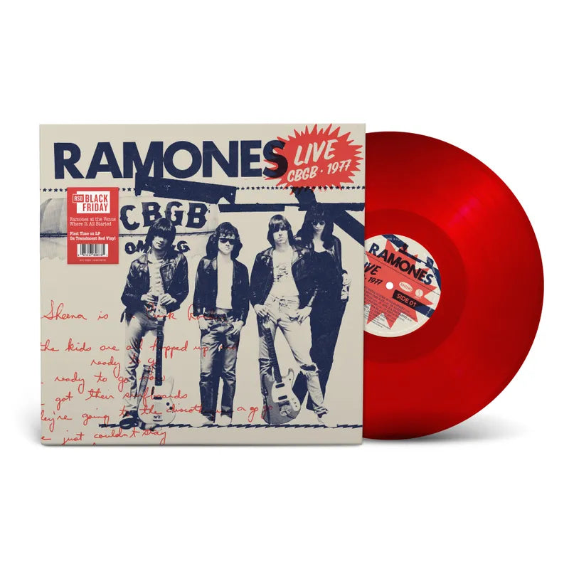 Ramones Live at CBGB 1977 LP Vinile Colorato Rosso Limitata Black Friday 2025
