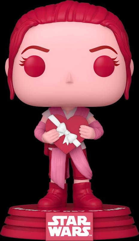 Funko Pop Star Wars Movies Rey Edizione Speciale San Valentino Testa Oscillante Vinyl Figure