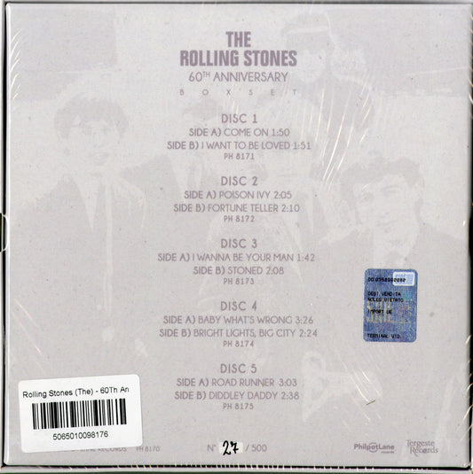 Rolling Stones The Rolling Stones 60Th Anniversary Boxset Cinque 45 Giri Vinile Sette Pollici Tiratura Limitata 500 Copie