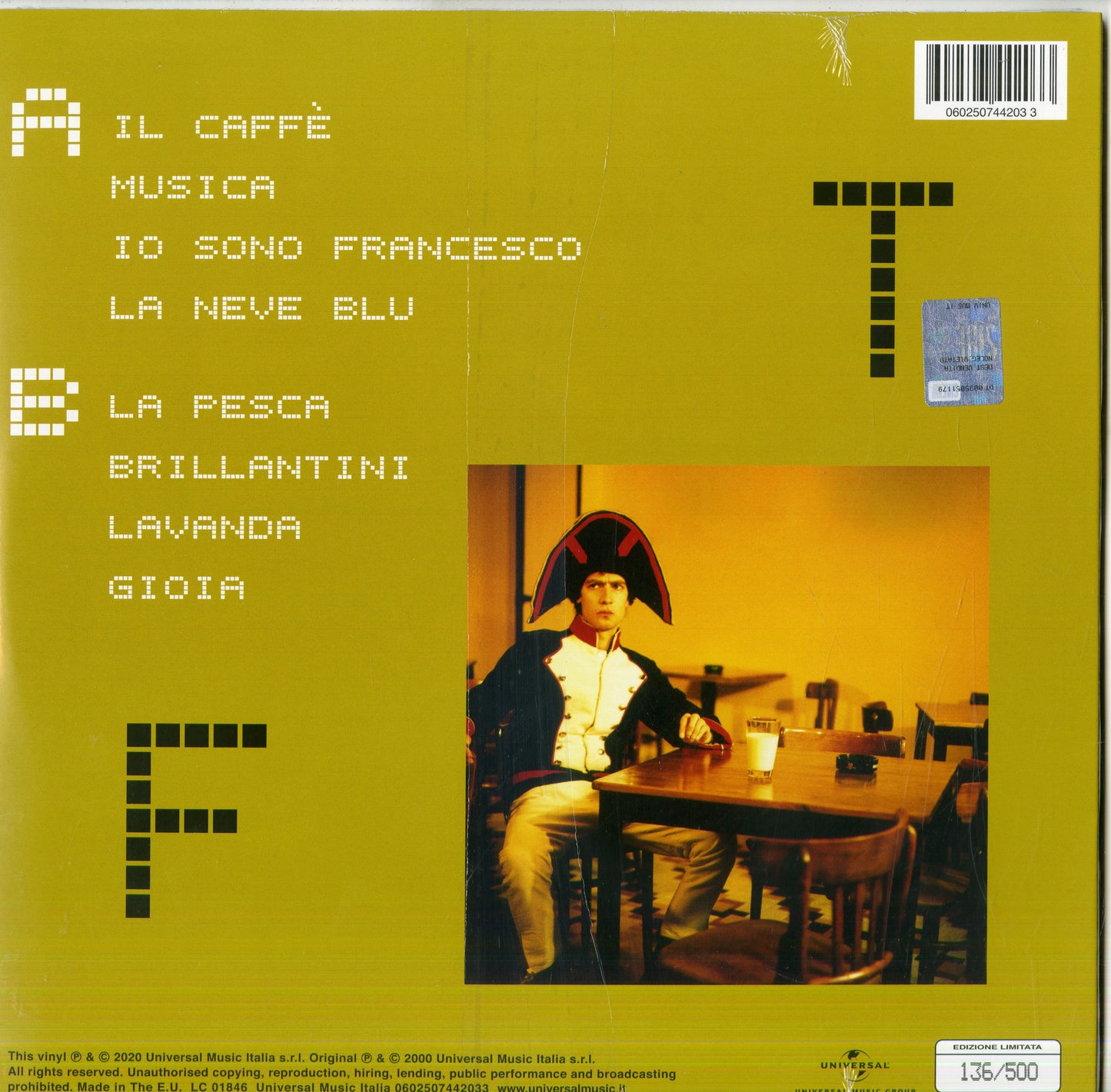 Tricarico Io Sono Francesco 20Th Anniversario Vinile Colorato Limitato Numerato 180Gr. Rimasterizzato