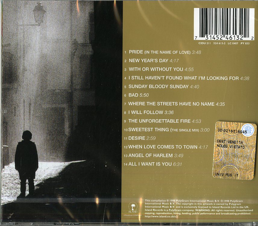 U2 – The Best Of 1980–1990 | CD | Offerta