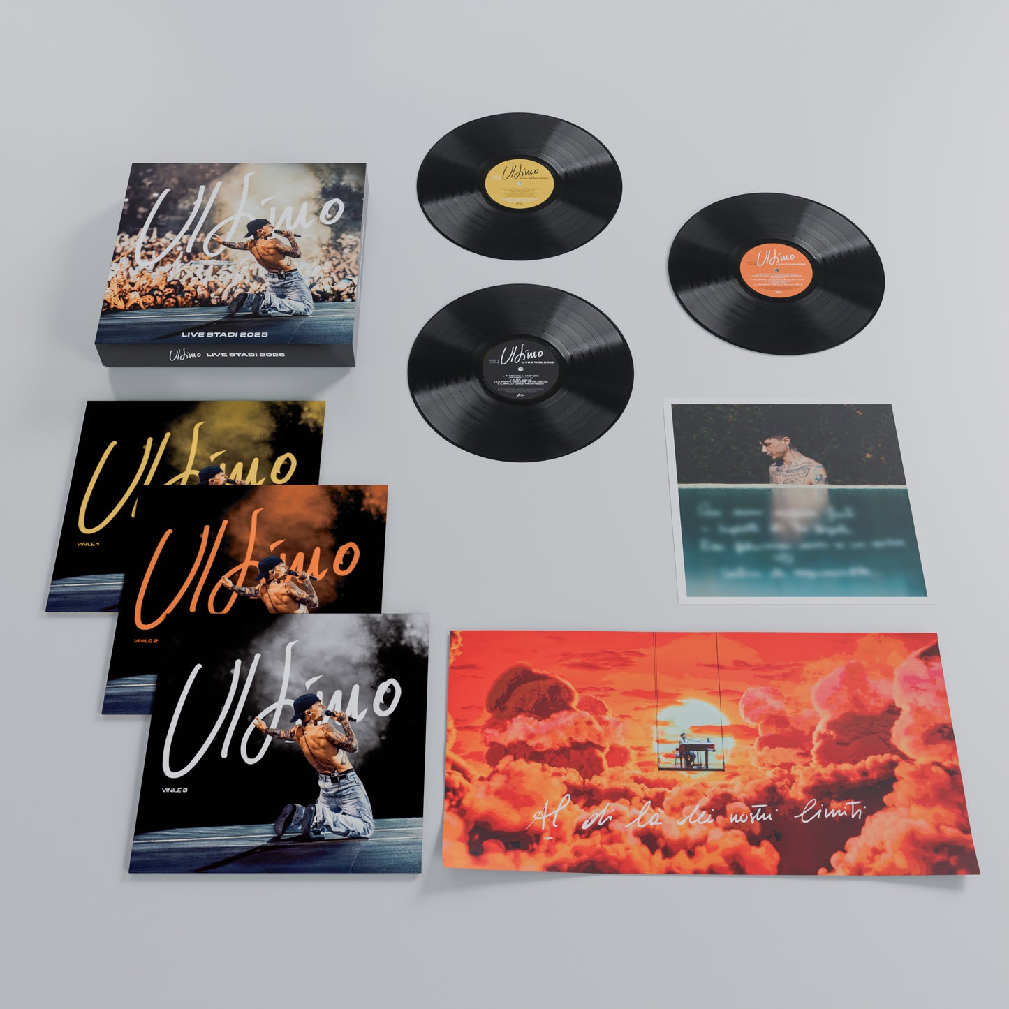 Ultimo Live Stadi 2025 Box Triplo Vinile LP Pre Order Dal 5 Dicembre