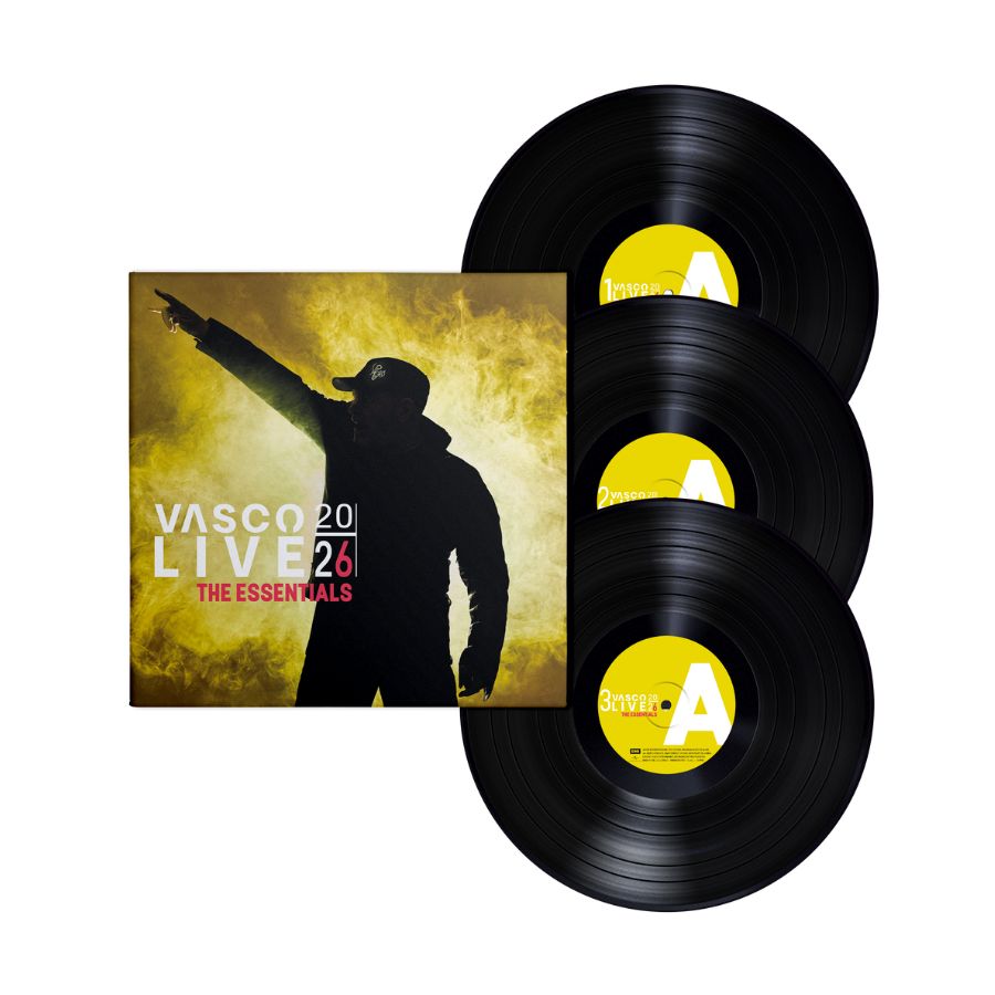 Vasco Rossi – Vasco Live 20|26: The Essentials (3 LP Triplo Vinile Nero 180g) Pre Order Dal 27 Novembre