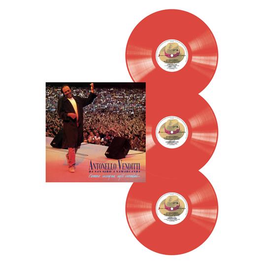Antonello Venditti Da San siro A Samarcanda Triplo Vinile Rosso Trasparente 30Th Anniversario Limitato