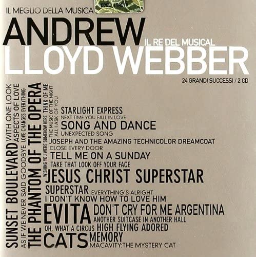 Andrew Lloyd Webber Il Meglio Della Musica Di Andrew Lloyd Webber Doppio CD