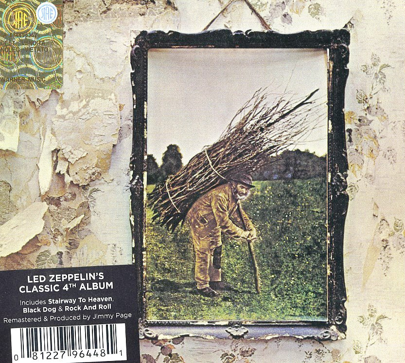 Copertina Led Zeppelin IV – l'uomo anziano con fascio di rami sulle spalle, Lot Long, fotografato nel 1892