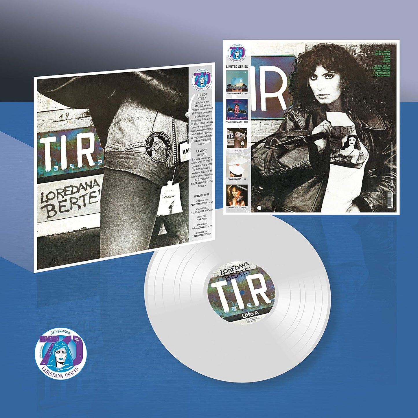 Loredana Berte' T.I.R. LP Vinile Limited Edition Crystal Clear Vinyl 180gr.