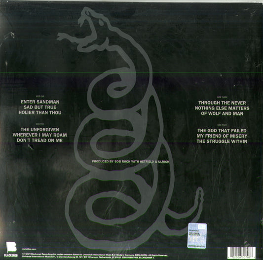 Metallica Black Album 2 LP Vinile 180gr. Remastered