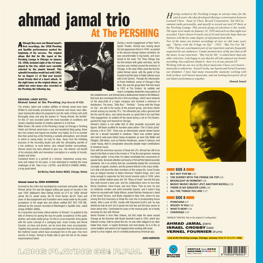 Jamal  Ahmad Live At The Pershing Lounge 1958   But Not For Me Limited Edition Vinile Colorato  Blue