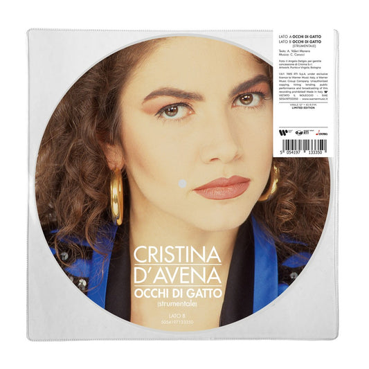 Cristina D'Avena  Occhi Di Gatto Vinile Picture 12" Edizione Limitata Numerata n. 23