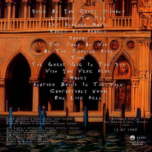 Pink Floyd Venezia 1989  2 LP Vinile  Bootleg Limited Edition 2024