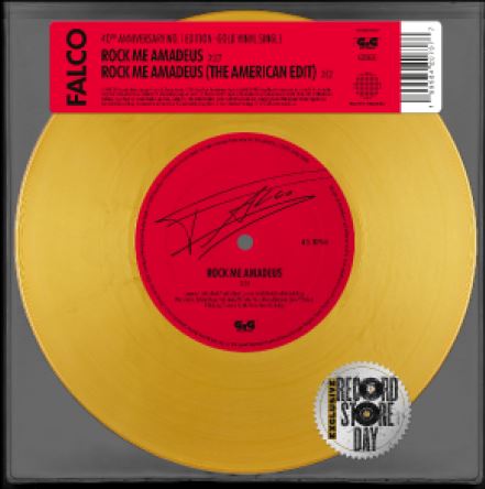 Falco Rock Me Amadeus 7" LP Vinile ColoratoGold Edizione Limitata RSD2026 Pre Order Dal 18 Aprile