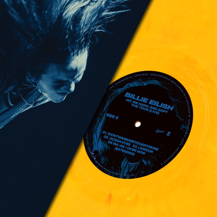 Billie Eilish Hit Me Hard And Soft: The Tour Live 3 LP Vinile Blu, Giallo, Rosso