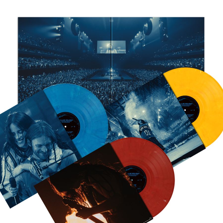 Billie Eilish Hit Me Hard And Soft: The Tour Live 3 LP Vinile Blu, Giallo, Rosso