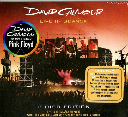 David Gilmour Live In Gdansk 2 Cd + Dvd