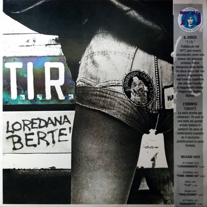 Loredana Berte' T.I.R. LP Vinile Limited Edition Crystal Clear Vinyl 180gr.