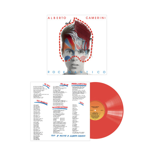 Alberto Camerini  Rockmantico LP Vinile Edizione Limitata 40Th Anniversary Edt. Colorato Rosso