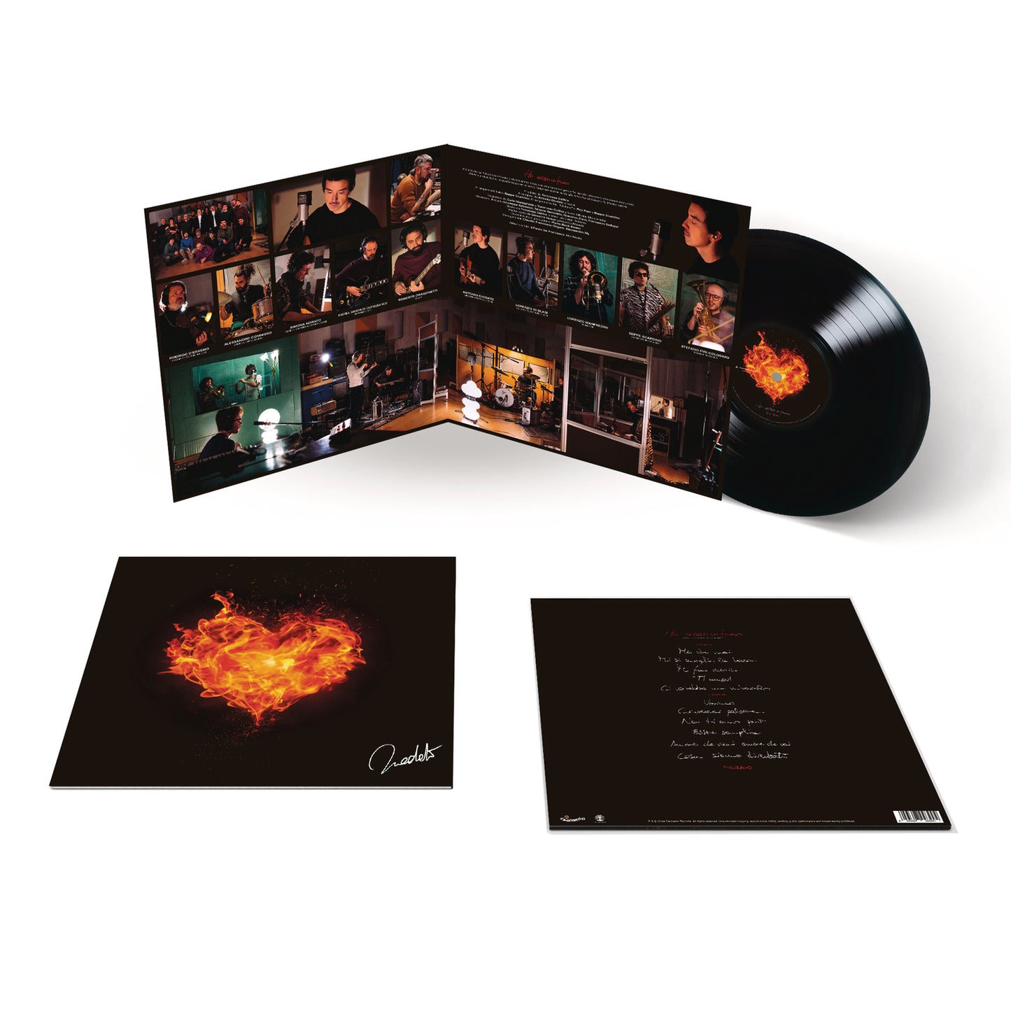 Diodato Ho Acceso Un Fuoco Live Studio Session LP Vinile 180 Gr. Vinyl Gatefold Autografato Edizione Limitata