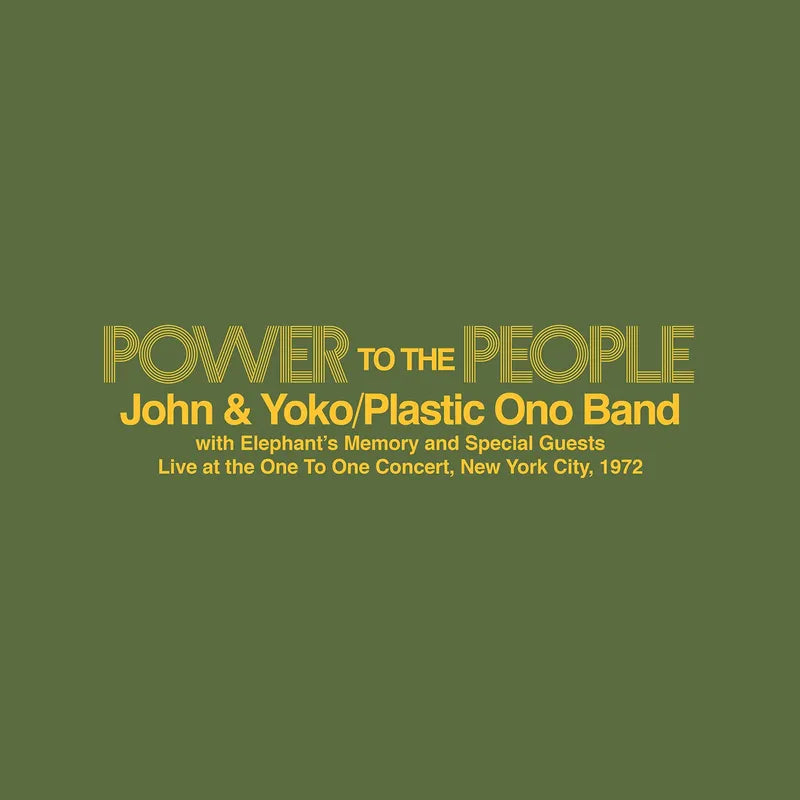 John & Yoko The Plastic Ono Band Elephant's Memory   Power To The People  Live at the One-To-One Concert, New York City, 1972   LP Vinile Colorato Giallo Rsd 2025 Pre-order 12 Aprile