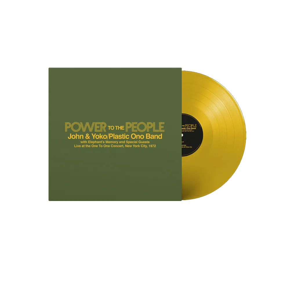 John & Yoko The Plastic Ono Band Elephant's Memory   Power To The People  Live at the One-To-One Concert, New York City, 1972   LP Vinile Colorato Giallo Rsd 2025 Pre-order 12 Aprile