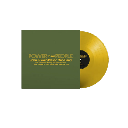 John & Yoko The Plastic Ono Band Elephant's Memory   Power To The People  Live at the One-To-One Concert, New York City, 1972   LP Vinile Colorato Giallo Rsd 2025 Pre-order 12 Aprile