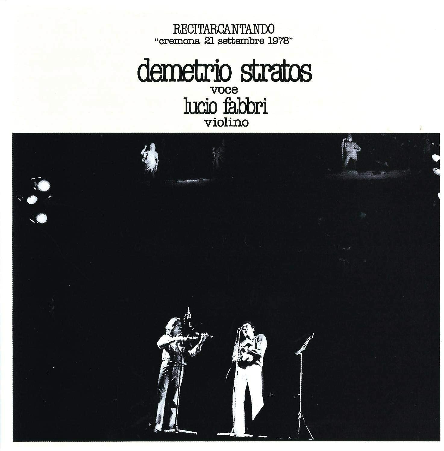 Demetrio Stratos Recitarcantando Cremona 21 Settembre 1978 Vinile 140 Gr Giallo 