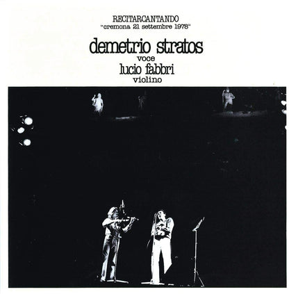 Demetrio Stratos Recitarcantando Cremona 21 Settembre 1978 Vinile 140 Gr Giallo 