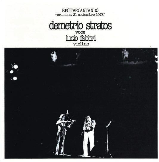 Demetrio Stratos Recitarcantando Cremona 21 Settembre 1978 Vinile 140 Gr Giallo 