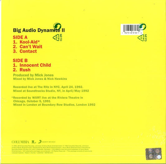 Big Audio Dynamite - On The Road Live ' 92 LP Record Store Day  Vinile  Nuovo