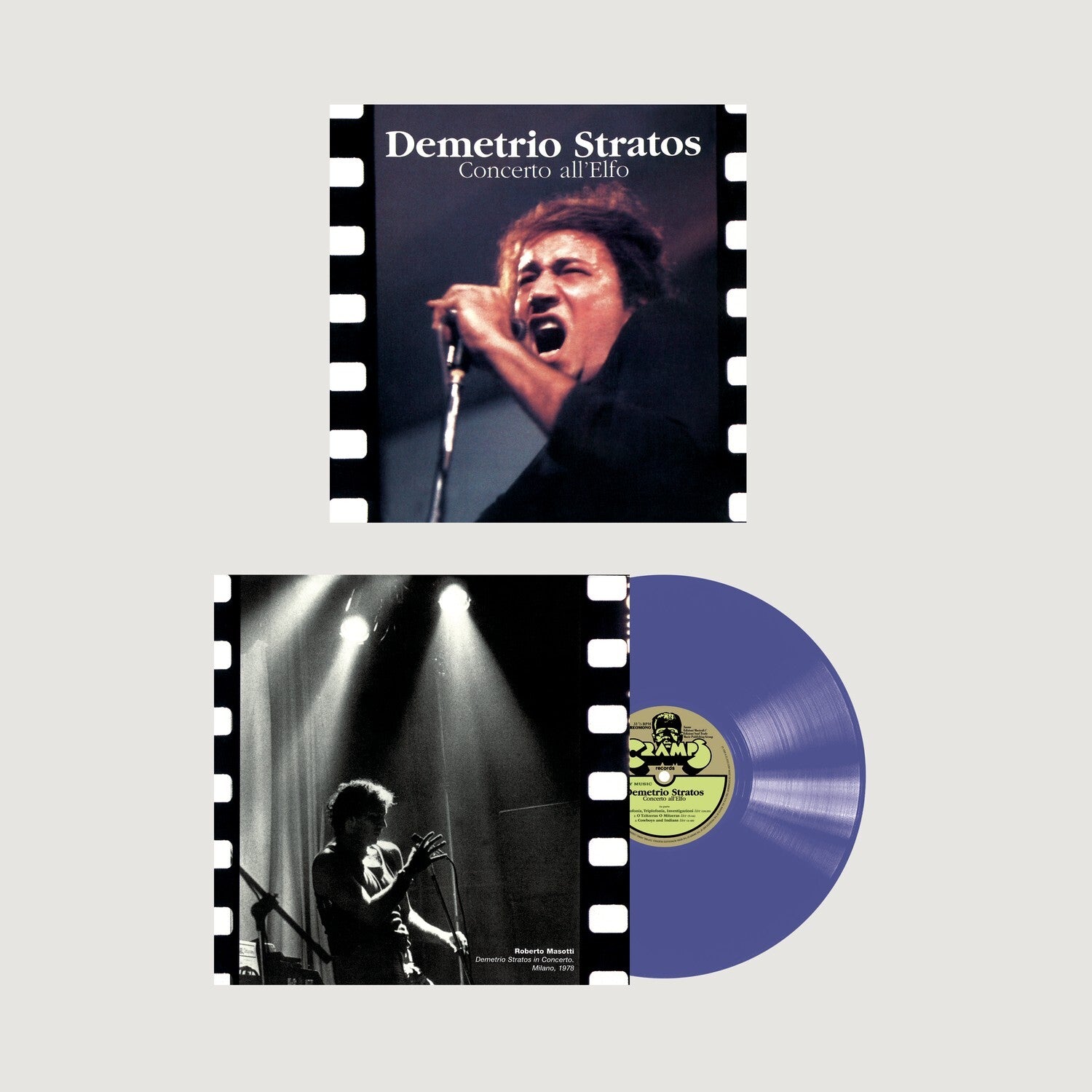 Demetrio Stratos Concerto All'Elfo Live Vinile 180gr  Lp Colorato Blu Nuovo