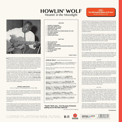 Howlin' Wolf Moanin' In The Moonlight LP Vinile Edizione Limitata Colorato Red