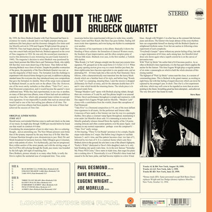 Dave Brubeck Time Out LP Vinile Edizione Limitata Colorato  Orange