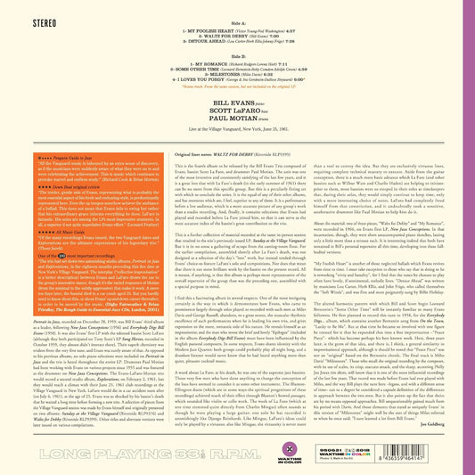 Bill Evans Waltz For Debby   LP Vinile Edizione Limitata Colorata Purple