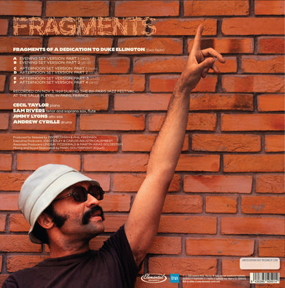 Cecil Taylor Unit Fragments Complete 1969 Salle Pleyel Concerts 3 LP Vinile Edizione Limitata RSD2026
