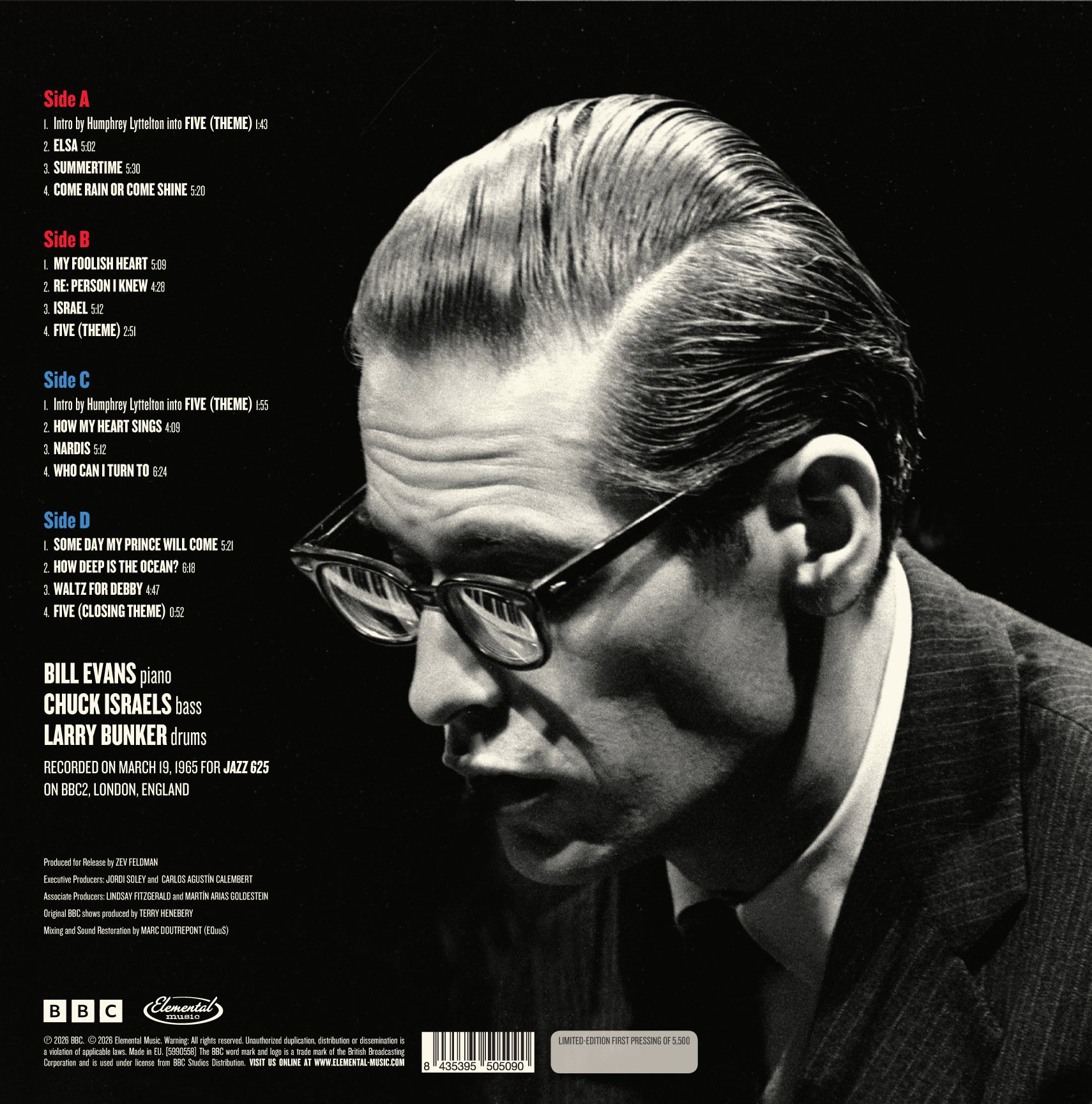 ◆未開封 ビル・エヴァンス『アット・ザ・BBC』 2LP 完全生産限定盤 Bill Evans Bill At The BBC 1965 2 LP Vinile 180gr. Ed. Limitata